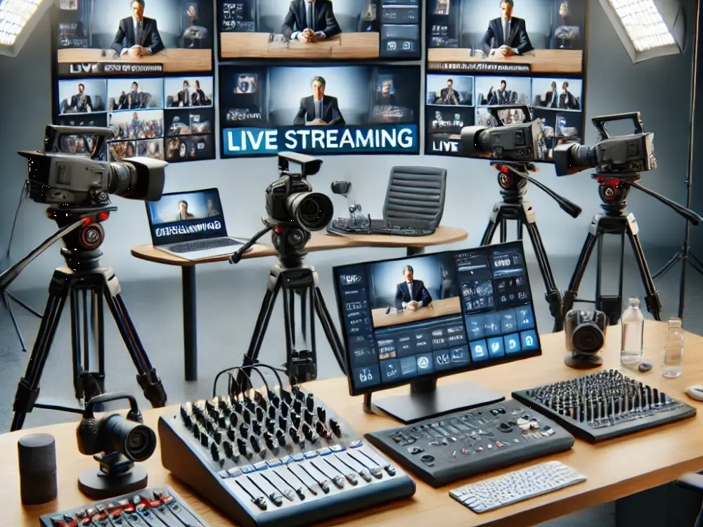 Professional live streaming setup for seamless virtual events.